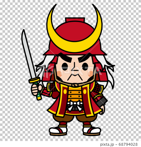 戦国武将のイラスト素材 戦国武将のイラスト素材