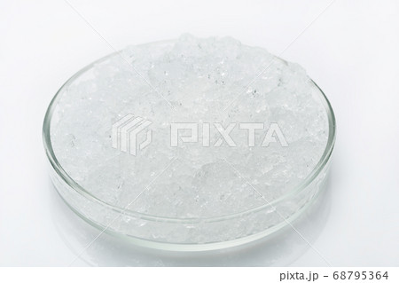 hydro-gel in glass, jelly-like swollen from water 68795364