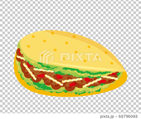 レタスとひき肉のタコス　トルティーヤ　 68796088