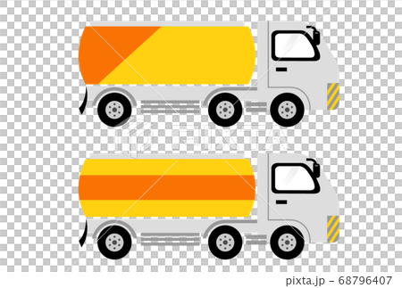 タンクローリーのイラスト素材