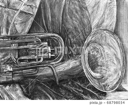 木炭による静物画のイラスト素材 [68798034] - PIXTA