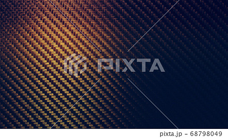 Carbon fiber gold texture pattern background 68798049