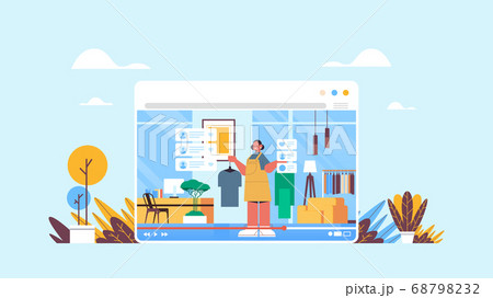 fashion blogger recording online video blog live streaming blogging concept 68798232