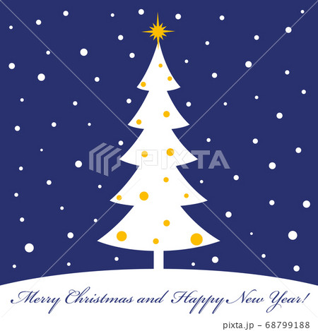 Merry christmas and a happy new year. Winter story. Fir tree and snow. The flat image. Vector illustrations. Merry christmas and a happy new year. Winter story. Fir tree and snow. The flat image. Vector illustrations. 68799188