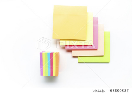 Different colored post for notes. Business concept 68800387