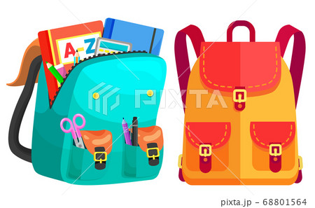 Colored School Backpack Back to School Colored School Backpack Back to School 68801564