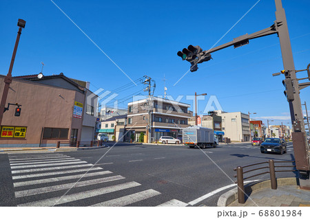 島根県松江市竪町(たてまち)交差点(国道9号線)付近を北東方面に向かって見る 68801984