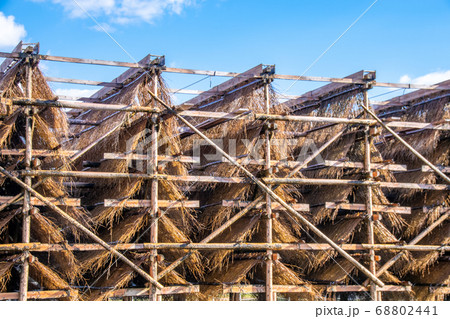 流下式枝条架塩田　部分 68802441