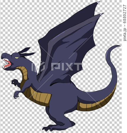 Illustration Of A Cool Dragon Stock Illustration 68802727 Pixta