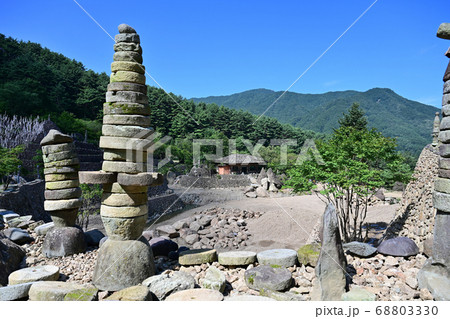 河東郡 智異山 自然の風景 68803330