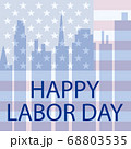 Happy Labor Day in the USA. Vector illustration postcard 68803535