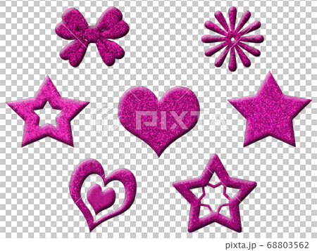 Lame icon material pink set - Stock Illustration [68803562] - PIXTA