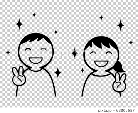 Men and women line drawing Men and women line drawing 68803687