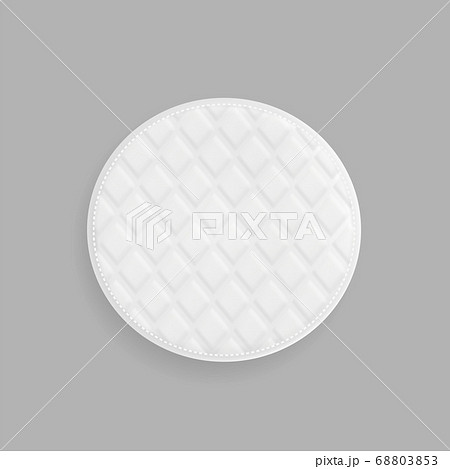 Cotton Pad Clean Face Cosmetic Top View Vector Cotton Pad Clean Face Cosmetic Top View Vector 68803853