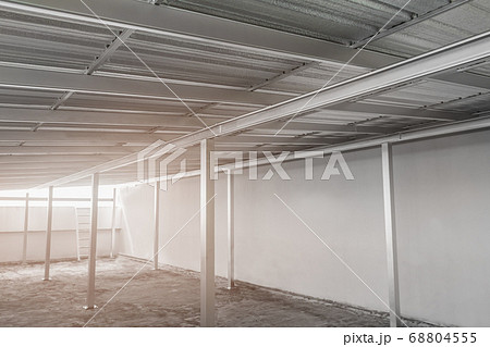 under metal sheet roof corrugated metallic texture under metal sheet roof corrugated metallic texture 68804555