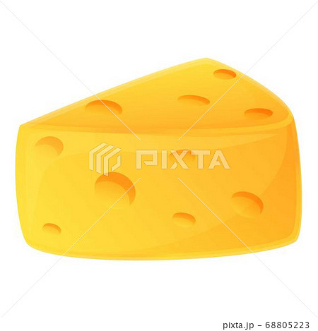 Goat cheese icon, cartoon style 68805223