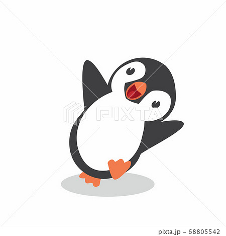 Cute Penguin happy cartoon vector 68805542