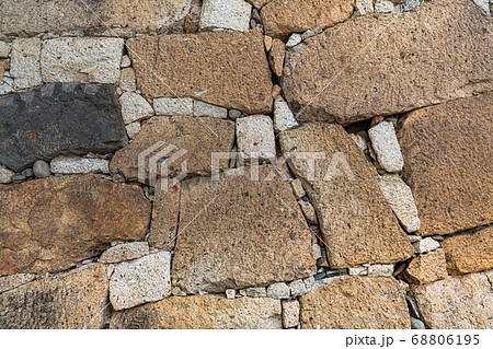 背景素材 姫路城天守石垣 背景素材 姫路城天守石垣 68806195