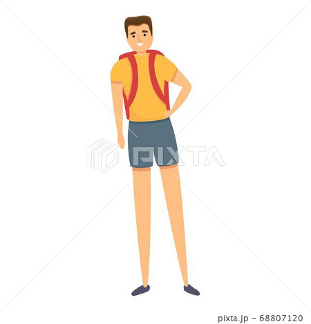 Family holidays schoolboy icon, cartoon style Family holidays schoolboy icon, cartoon style 68807120
