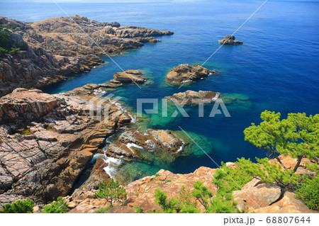 【高知県】晴天下の臼碆埼（足摺） 68807644