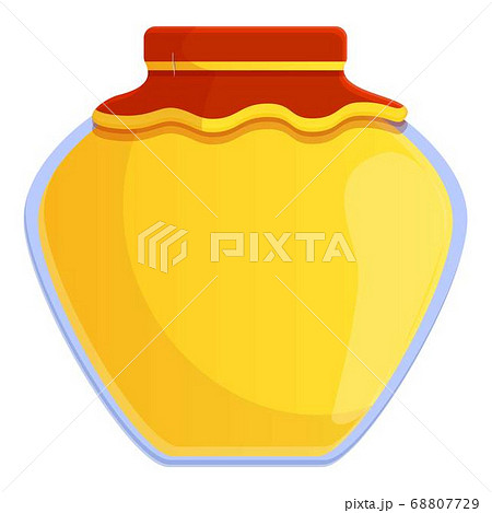 Home honey jar icon, cartoon style 68807729