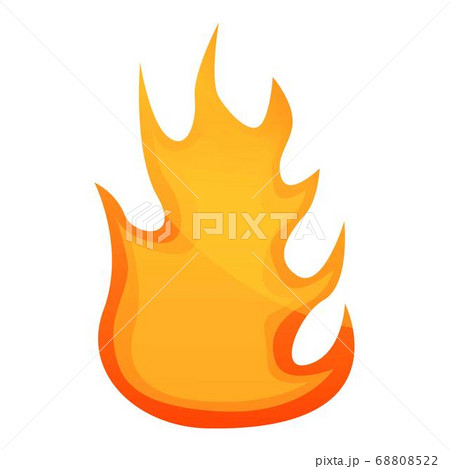 Heat fire flame icon, cartoon style Heat fire flame icon, cartoon style 68808522