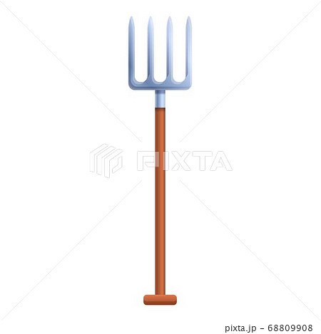 Garden fork icon, cartoon style Garden fork icon, cartoon style 68809908