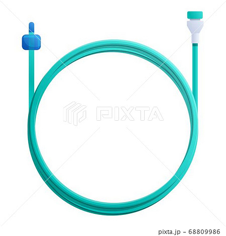 Medical catheter icon, cartoon style 68809986