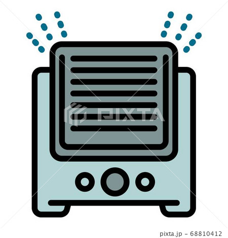 Ultrasonic humidifier icon, outline style 68810412