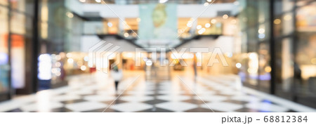 Abstract panorama view blurred hallway in modern Abstract panorama view blurred hallway in modern 68812384