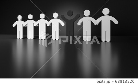 Black Lives Matter concept of a black figure 68813520