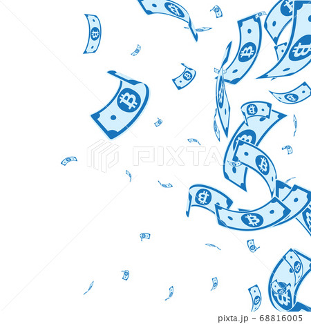 Bitcoin, internet currency notes falling. Random B 68816005