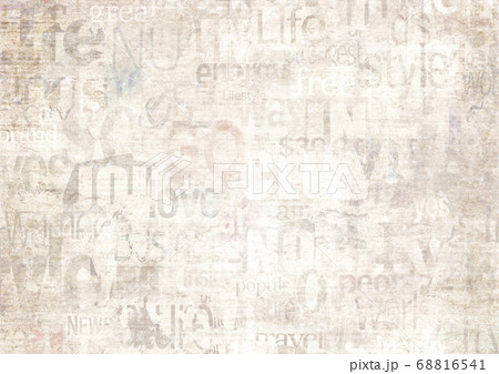 Old vintage grunge newspaper paper texture 68816541