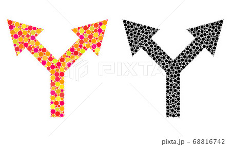 Pixel Bifurcation Arrow Up Mosaic Icons Pixel Bifurcation Arrow Up Mosaic Icons 68816742