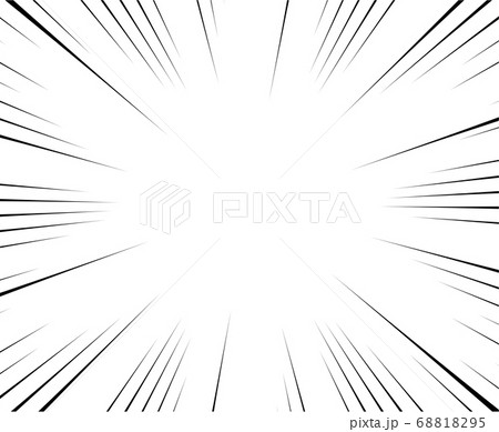 Black and white radial lines comics style 68818295