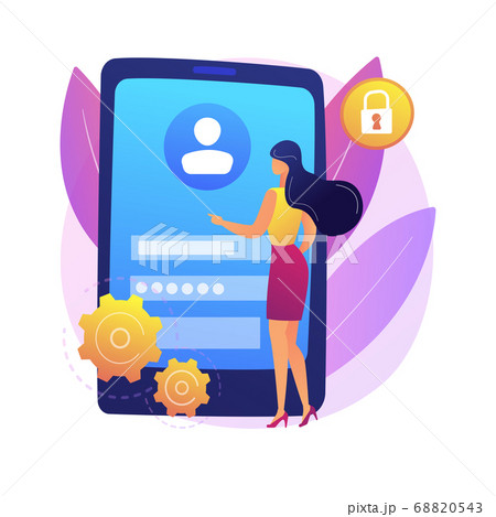 Sign in page abstract concept vector illustration. Sign in page abstract concept vector illustration. 68820543