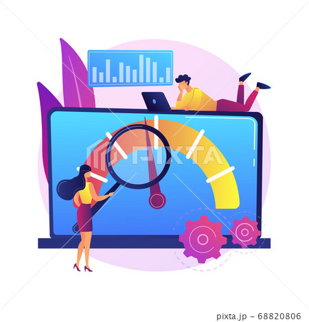 Benchmark testing abstract concept vector illustration. Benchmark testing abstract concept vector illustration. 68820806