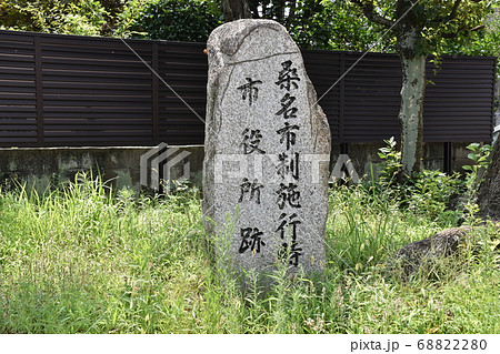 桑名市市政施行時市役所跡の石碑 68822280