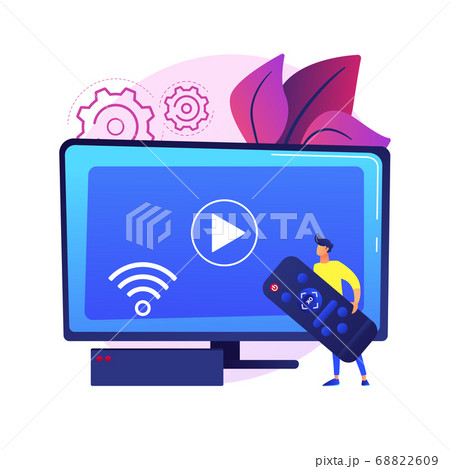 Smart tv vector concept metaphor 68822609