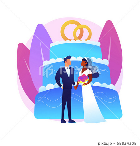 Mixed marriage abstract concept vector illustration. Mixed marriage abstract concept vector illustration. 68824308