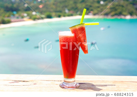 Watermelon shake on Phangan island 68824315