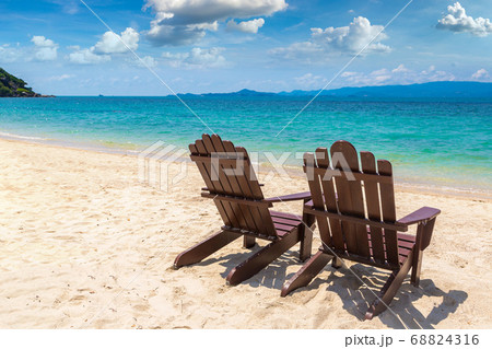 Wooden chairs on Samui 68824316