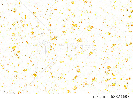 空中に舞うゴールドグリッターのテクスチャ素材のイラスト素材