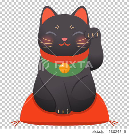 Black inviting cat Black inviting cat 68824846