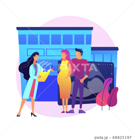 Pregnancy support center abstract concept vector illustration. Pregnancy support center abstract concept vector illustration. 68825197