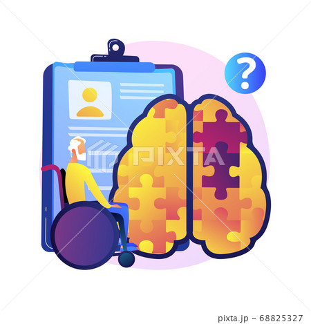 Alzheimer disease abstract concept vector illustration. 68825327