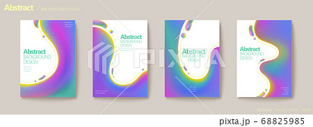 Colorful flow liquid flyer set 68825985
