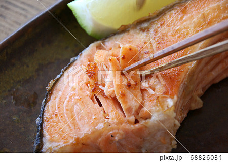 しゃけ　鮭　サーモン　焼魚 68826034