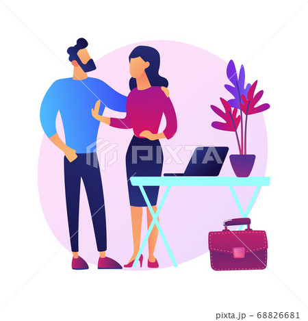Sexual harassment abstract concept vector illustration. Sexual harassment abstract concept vector illustration. 68826681