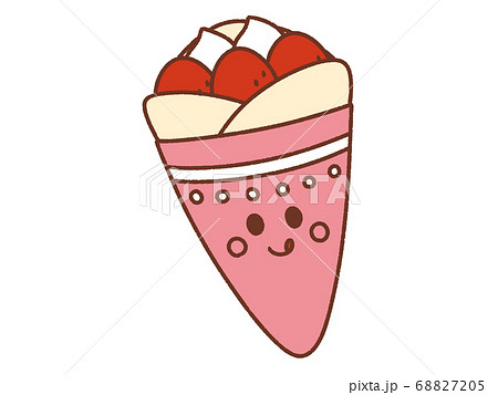 クレープ キャラのイラスト素材 6875